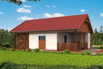  Projekt budynku gospodarczego G289 budynek gospodarczy (SLN2098) - projekt budynku parterowego - Zdjęcie 2