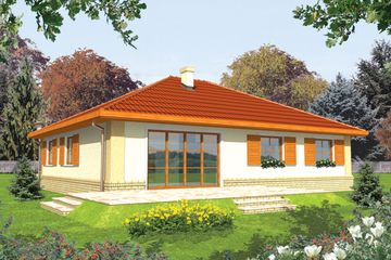  Projekt domu Jana G1 (WRC1544) - projekt domu parterowego - Zdjęcie 2