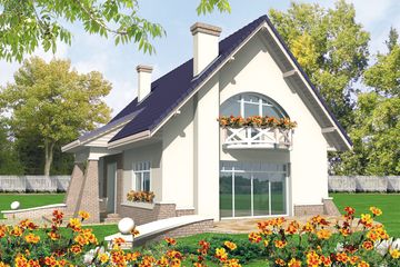  Projekt domu Janeczka (WRC1546) - projekt domu parterowego z poddaszem - Zdjęcie 2