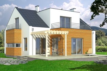  Projekt domu Pola 2A (WRD1688) - projekt domu parterowego z poddaszem - Zdjęcie 2