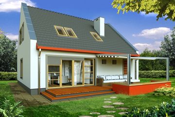  Projekt domu Vanessa A wiata (WRD1689) - projekt domu parterowego z poddaszem - Zdjęcie 2