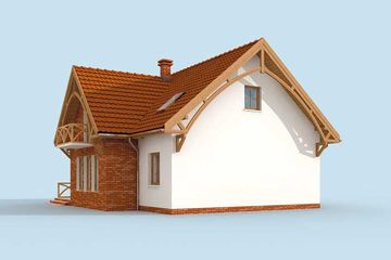  Projekt domu Miramas 2 (SLN1719) - projekt domu parterowego z poddaszem - Zdjęcie 2