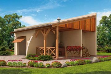  Projekt budynku gospodarczego G39 budynek gospodarczy (SLN1818) - projekt budynku parterowego - Zdjęcie 2