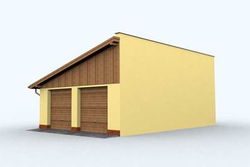 Projekt budynku gospodarczego G132 budynek gospodarczy (SLN1906) - projekt budynku parterowego - Zdjęcie 2