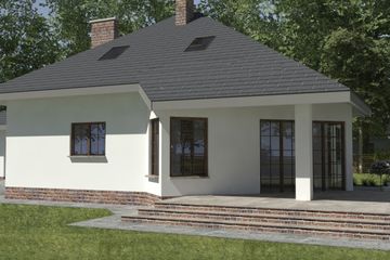  Projekt domu DJ 004 (WAM1004) - projekt domu parterowego z poddaszem - Zdjęcie 2