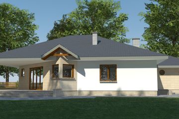  Projekt domu DJ 006 (WAM1006) - projekt domu parterowego - Zdjęcie 2