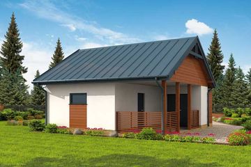  Projekt budynku gospodarczego G290 budynek gospodarczy (SLN2099) - projekt budynku parterowego - Zdjęcie 2