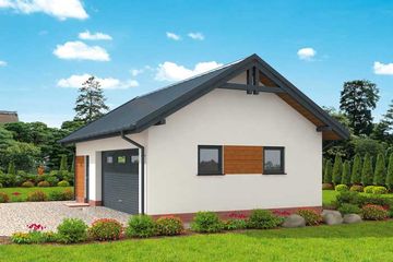  Projekt budynku gospodarczego G292 budynek gospodarczy (SLN2101) - projekt budynku parterowego - Zdjęcie 2