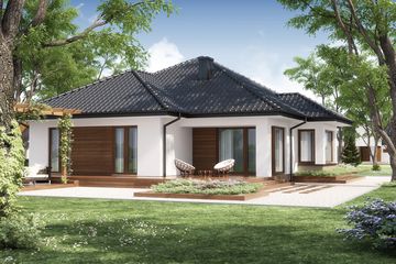  Projekt domu Hipokrates (WRW1102) - projekt domu parterowego - Zdjęcie 2