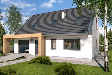  Projekt domu Victor a (WRD1692) - projekt domu parterowego z poddaszem - Zdjęcie 2