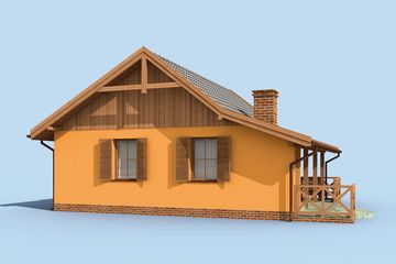  Projekt domu letniskowego Barbados dom letniskowy (SLN1699) - projekt domu letniskowego parterowego - Zdjęcie 2