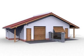  Projekt budynku gospodarczego G20 budynek gospodarczy (SLN1799) - projekt budynku parterowego - Zdjęcie 2