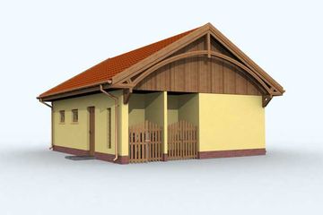  Projekt budynku gospodarczego G109 budynek gospodarczy (SLN1885) - projekt budynku parterowego - Zdjęcie 3