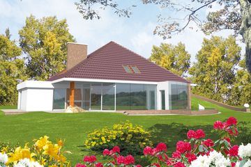  Projekt domu Kacper G2 (WRC1528) - projekt domu parterowego z poddaszem - Zdjęcie 2