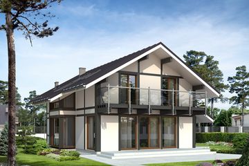  Projekt domu Syriusz dr-T (BSA1646) - projekt domu parterowego z poddaszem - Zdjęcie 2