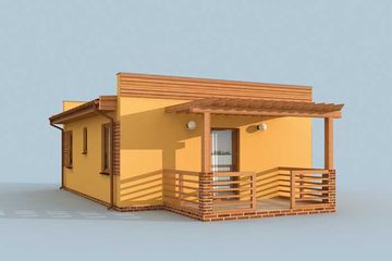  Projekt domu letniskowego Bayamo 2 dom letniskowy (SLN1714) - projekt domu parterowego - Zdjęcie 2