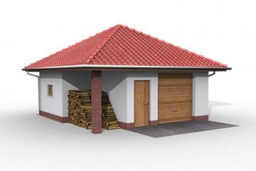  Projekt budynku gospodarczego G23 budynek gospodarczy (SLN1802) - projekt budynku parterowego - Zdjęcie 2