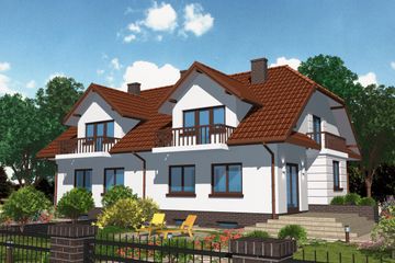  Projekt domu APS 092 (LUA1103) - projekt domu parterowego z poddaszem - Zdjęcie 2