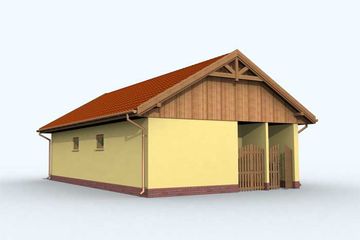  Projekt budynku gospodarczego G123 budynek gospodarczy (SLN1898) - projekt budynku parterowego - Zdjęcie 2