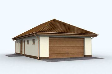  Projekt budynku gospodarczego G127 budynek gospodarczy (SLN1901) - projekt budynku parterowego - Zdjęcie 2