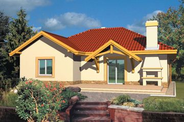  Projekt domu Kinga G1 (WRC1580) - projekt domu parterowego - Zdjęcie 2