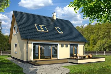  Projekt domu Selena a (WRD1935) - projekt domu parterowego z poddaszem - Zdjęcie 2