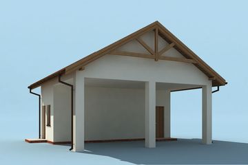  Projekt budynku gospodarczego G212 budynek gospodarczy (SLN1991) - projekt budynku parterowego - Zdjęcie 2