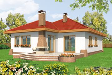  Projekt domu Karmen G1 (WRC1587) - projekt domu parterowego - Zdjęcie 2