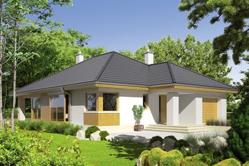  Projekt domu Glen II G1 (WRC1888) - projekt domu parterowego - Zdjęcie 2