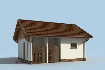  Projekt budynku gospodarczego G170 budynek gospodarczy (SLN1944) - projekt budynku parterowego - Zdjęcie 2