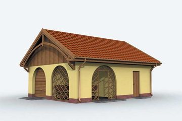  Projekt budynku gospodarczego G141 budynek gospodarczy (SLN1915) - projekt budynku parterowego - Zdjęcie 2