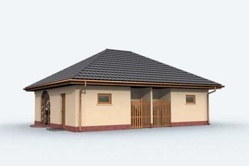  Projekt budynku gospodarczego G146 budynek gospodarczy (SLN1921) - projekt budynku parterowego - Zdjęcie 2