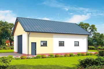  Projekt budynku gospodarczego G302 budynek gospodarczy (SLN2110) - projekt budynku parterowego - Zdjęcie 2