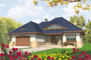  Projekt domu Klarysa G2 (WRC1562) - projekt domu parterowego z poddaszem - Zdjęcie 2