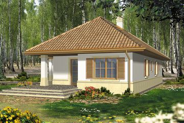  Projekt domu Aurora I (WRH1163) - projekt domu parterowego - Zdjęcie 2