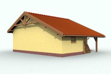  Projekt budynku gospodarczego G58 budynek gospodarczy (SLN1832) - projekt budynku parterowego - Zdjęcie 2