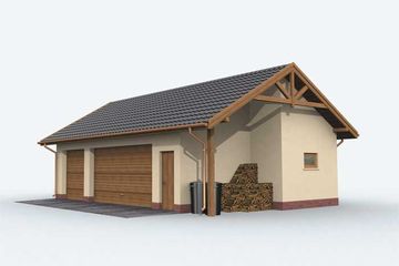  Projekt budynku gospodarczego G156 budynek gospodarczy (SLN1929) - projekt budynku parterowego - Zdjęcie 2