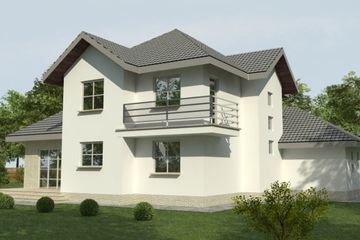  Projekt domu DJ 043A (WAM1028) - projekt domu parterowego z poddaszem - Zdjęcie 2