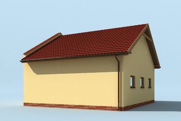  Projekt budynku gospodarczego G214 budynek gospodarczy (SLN1993) - projekt budynku parterowego - Zdjęcie 2