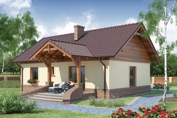  Projekt domu Amadeusz 3 Light (WRW1198) - projekt domu parterowego - Zdjęcie 2