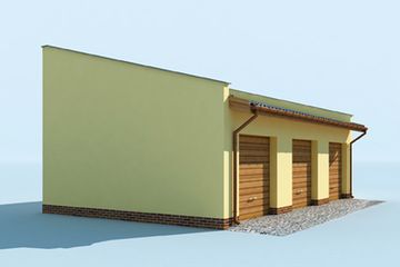  Projekt budynku gospodarczego G215 budynek gospodarczy (SLN1995) - projekt budynku parterowego - Zdjęcie 2