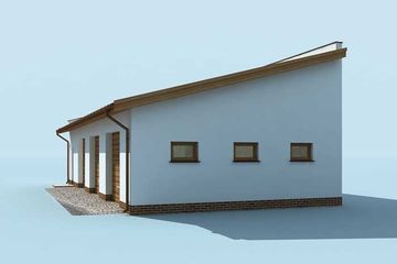  Projekt budynku gospodarczego G219 budynek gospodarczy (SLN1999) - projekt budynku parterowego - Zdjęcie 2