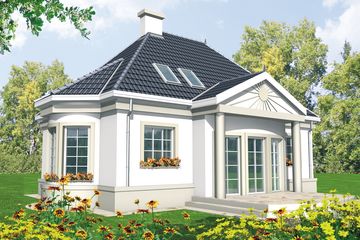  Projekt domu Gloria (WRC1604) - projekt domu parterowego z poddaszem - Zdjęcie 2