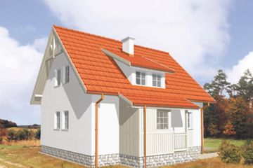  Projekt domu Sarna (KSA1122) - projekt domu parterowego z poddaszem - Zdjęcie 2