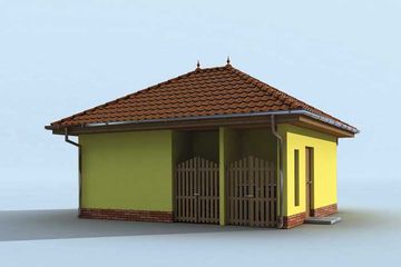  Projekt budynku gospodarczego G171 budynek gospodarczy (SLN1954) - projekt budynku parterowego - Zdjęcie 2