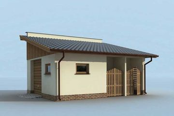  Projekt budynku gospodarczego G172 budynek gospodarczy (SLN1955) - projekt budynku parterowego - Zdjęcie 2