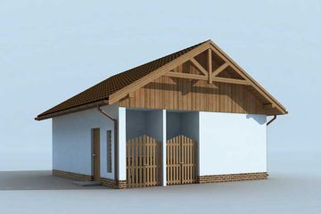  Projekt budynku gospodarczego G174 budynek gospodarczy (SLN1956) - projekt budynku parterowego - Zdjęcie 2