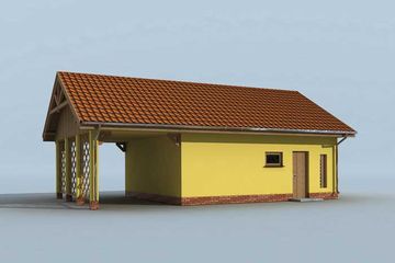  Projekt budynku gospodarczego G178 budynek gospodarczy (SLN1960) - projekt budynku parterowego - Zdjęcie 2