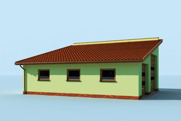  Projekt budynku gospodarczego G220 budynek gospodarczy (SLN2000) - projekt budynku parterowego - Zdjęcie 2