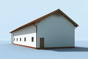  Projekt budynku gospodarczego G225 budynek gospodarczy (SLN2004) - projekt budynku parterowego - Zdjęcie 2